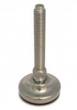 Stainless steel feet – heavy load – Stainless steel adjustable feet Ø 50, 30° tilting screw
